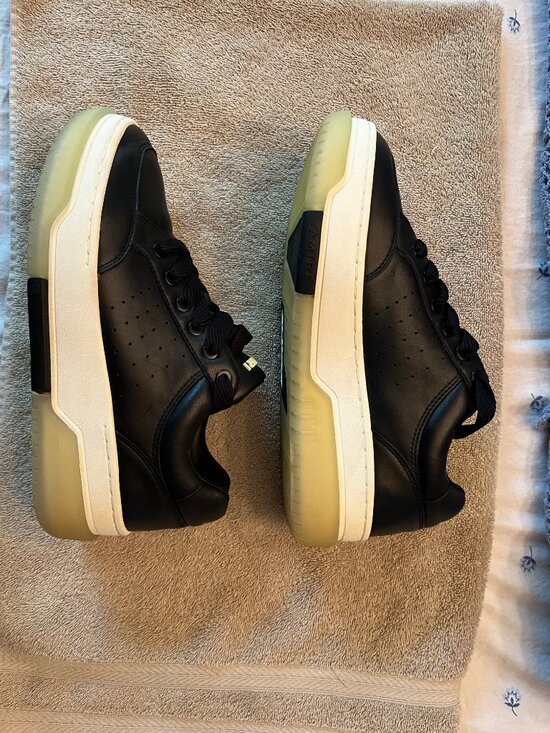 AMIRI  Streetwear Black Leather Stadium Low Sneakers, size 40 main image 7